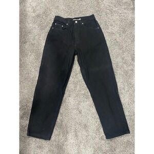 High Sierra Jeans Loose Fit High Rise Black Denim 31x30